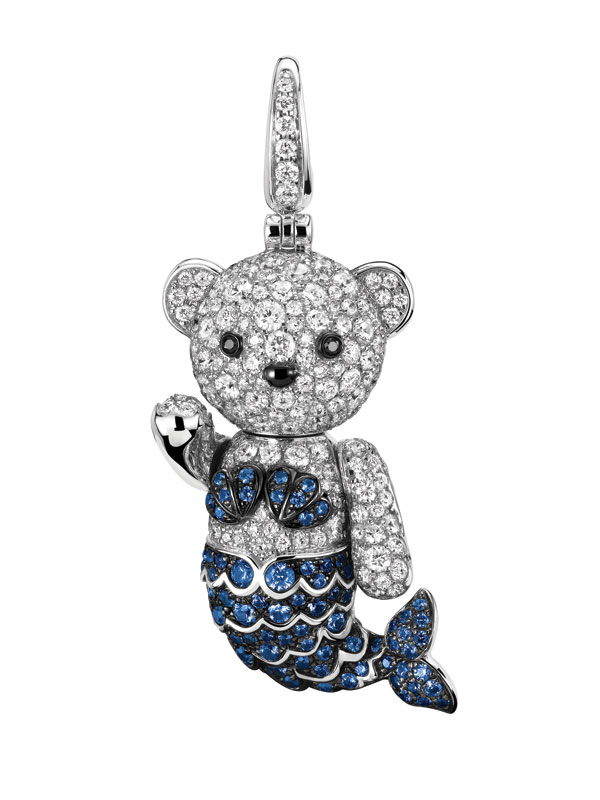 Qeelin 推出最新Mermaid Bo Bo熊猫美人鱼吊坠2