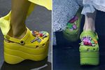 巴黎世家和Crocs合作推出厚底洞洞鞋