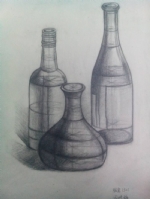 素描--瓶子