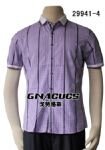 戈劳恪斯男式韩版衬衫 时尚修身小格子衬衫